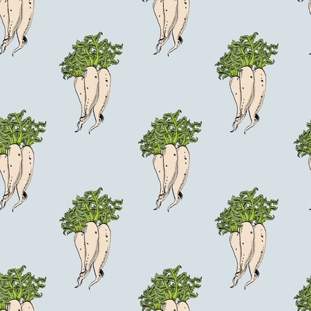 Calligraphy daikon vector coloured blue pattern for wrapping, craft, textile, fabricのイラスト素材