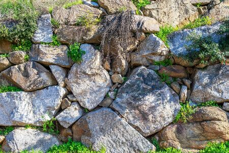 Background of natural granite as a wall.の写真素材