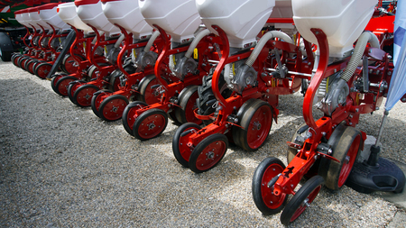 Agricultural cultivator for the processing of land, when used makes the work easier and improves the yieldの写真素材