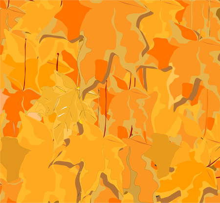 Abstract yellow leaves backgroundのイラスト素材