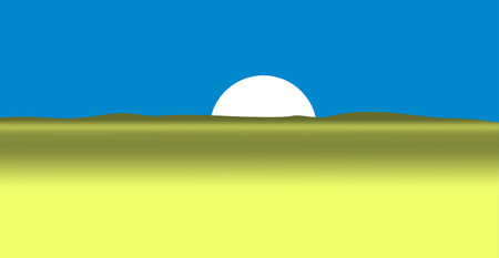 Sun from the desert. vector illustrationのイラスト素材