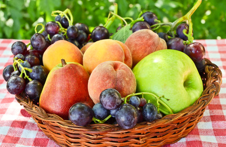 Mixed fresh fruitの写真素材