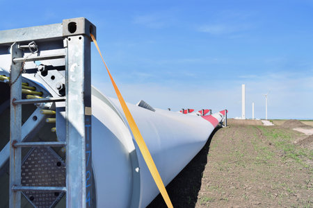 Construction of wind farm in Alibunar