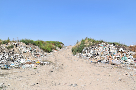 Garbage dump, ecological disasterの写真素材