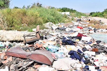 Garbage dump, ecological disasterの写真素材