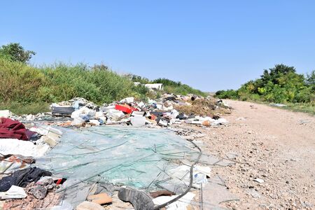 Garbage dump, ecological disasterの写真素材
