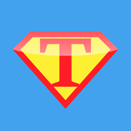 Logo Super Heroのイラスト素材