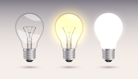 Three incandescent lamps.のイラスト素材