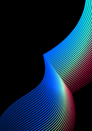 Collection of design of minimal covers with smooth lines forming a gradient. Background for the presentation, brochure, catalog, poster, book, magazine, etc. Vector illustration Eps10の写真素材