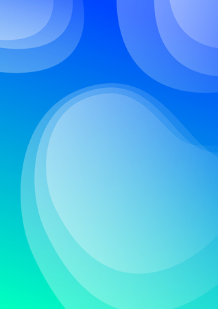 Colorful cover. Wavy shapes with gradient. Modern design. Eps10 vectorのイラスト素材