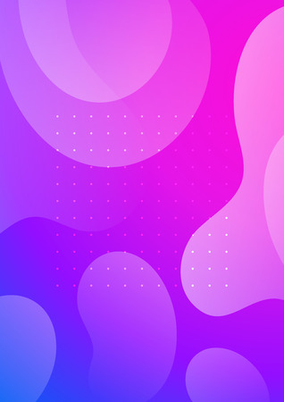 Colorful cover with liquid forms. Wavy shapes with gradient. Modern design. Eps10 vectorのイラスト素材