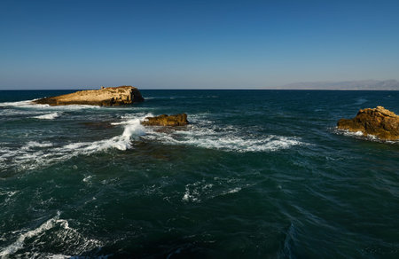 The sunny seascapeの写真素材