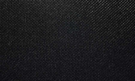 Photo of the mesh texture for the audio speaker. Macrophotography of the black grid.の写真素材