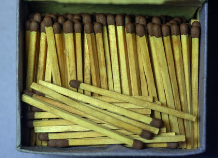 Boxes of wooden matches.Devices for ignition.Match sulfur.