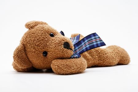 Teddybear on a white backgroundの写真素材