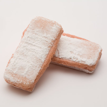 pink champagne cookiesの写真素材