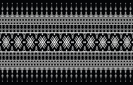 American fabric pattern design. Use geometry to create a fabric pattern. Design for textile industry, background, carpet,
wallpaper, clothing, Batik, and ethnic fabric. Black&Whiteのイラスト素材