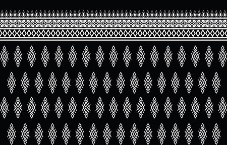 American fabric pattern design. Use geometry to create a fabric pattern. Design for textile industry, background, carpet,
wallpaper, clothing, Batik, and ethnic fabric. Black&Whiteのイラスト素材