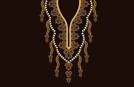 American fabric pattern design. Use geometry to create a fabric pattern. Design for textile industry,women's fashion,collar border,clothing and fabric.のイラスト素材