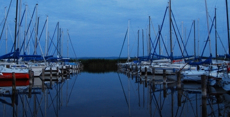 sailboats at sunriseの写真素材