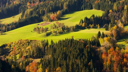 autumnal landscapeの写真素材