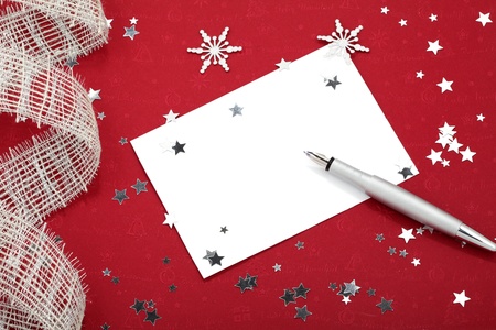 Christmas letterの写真素材