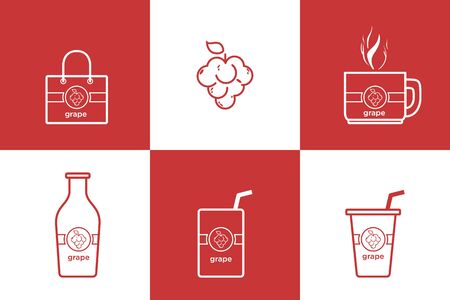 Vector design illustration of food and drink seamles pattern background.Good for food wallpaper background concept のイラスト素材