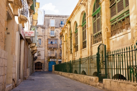 Street view of Valletta, the Maltese capitalのeditorial素材