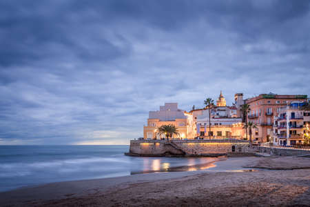Sitges is a town near Barcelona in Catalunya, Spain. It is famous for its beaches and nightlife.の写真素材