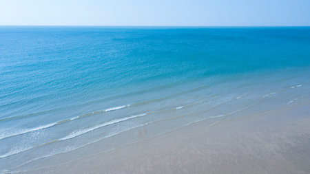 Indian clean ocean Arial stock image.