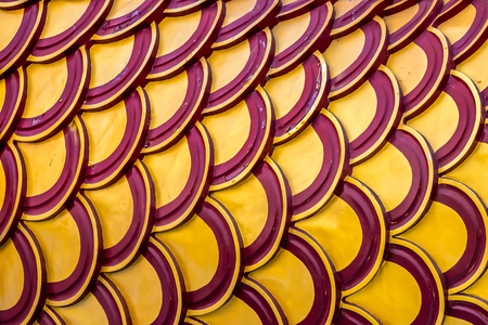 Huge dragon scale from dragon statue , Supanburi , Thailandの写真素材