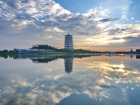 Xi'an Changan towerのeditorial素材