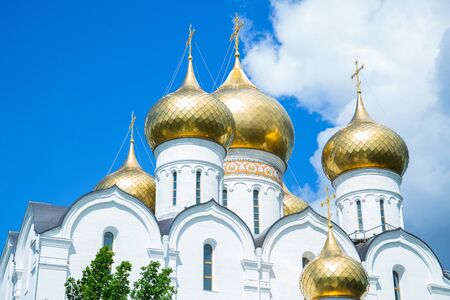 Russian orthodox church, summer time, religion conceptの写真素材
