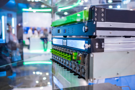 Upstream dual receiver, optical amplifier, codec module - telecommunications equipment at...