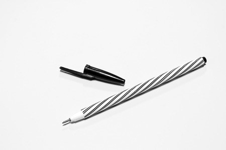 pen on white backgroundの写真素材
