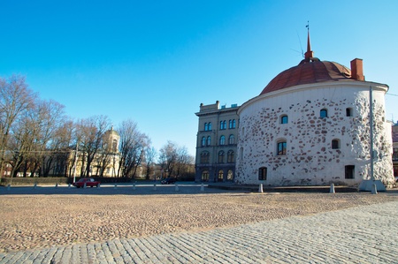 The central area of the city of Vyborgの写真素材