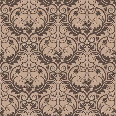 Brown seamless wallpaperのイラスト素材