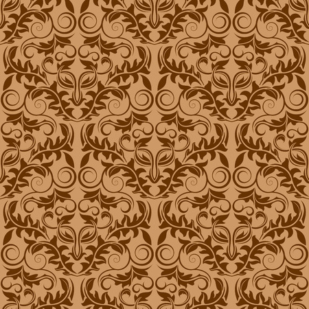 Brown seamless wallpaperのイラスト素材