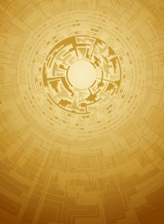 Abstract brown tech backgroundのイラスト素材