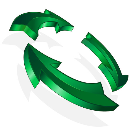 Vector green arrow のイラスト素材