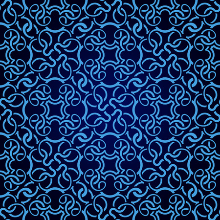 Blue seamless wallpaper patternのイラスト素材
