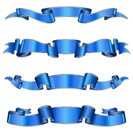 Blue ribbon collection のイラスト素材