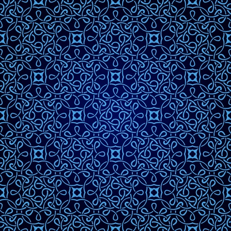 blue seamless wallpaper patternのイラスト素材