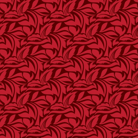 Red seamless wallpaper pattern のイラスト素材
