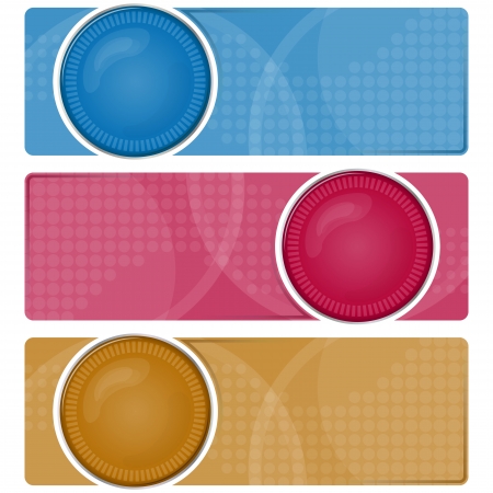 Vector illustration modern banner for infographics in 4 colorのイラスト素材