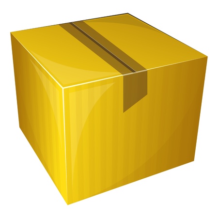 Vector illustration of Parcel package sealed with tapeのイラスト素材
