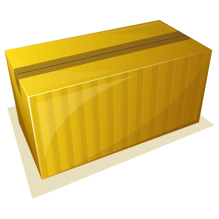 Vector illustration of Parcel package sealed with tapeのイラスト素材