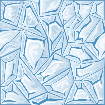 Vector illustration of blue ice seamless patternのイラスト素材