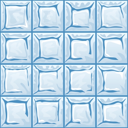Vector illustration of blue ice seamless patternのイラスト素材
