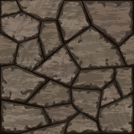 Vector illustration of brown stone seamless patternのイラスト素材